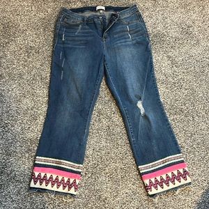 Crown and Ivy ankle jeans